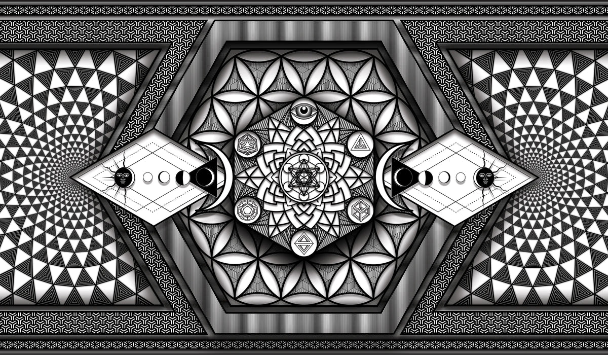 Portal artwork by Cody Cox formatted for a playmat.